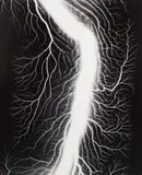 Lightning Fields 236 by Hiroshi Sugimoto, 2009, Gelatin silver print, flush-mounted, sold Apr 2021