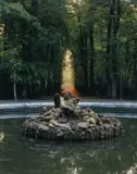 Robert Polidori, Bassins des Saisons, L'hiver ou Saturne by Girardon, Chateau de Versailles
