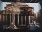 Abelardo Morell, Camera Obscura: The Pantheon in Hotel Albergo del Sole Room #111, Rome, Italy, 2008, Archival pigment print, mounted