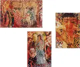 Dinh Q. Lê, Altarpiece #3, 2001, Triptych of cut and woven chromogenic prints and linen tape
