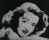 Bette Davis from Pictures of Diamonds by Vik Muniz, 2004, Dye destruction print, sold Apr 2021