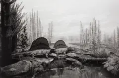 Permian Land by Hiroshi Sugimoto, 1992, Gelatin silver print, sold Apr 2021