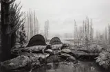 Permian Land by Hiroshi Sugimoto, 1992, Gelatin silver print, sold Apr 2021