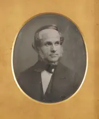 Self-Portrait by Martin M. Lawrence, 1850s, Mammoth-plate daguerreotype, offered Apr 2021