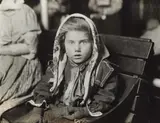Lewis Hine, Her First Penny, Italian Child at Ellis Island