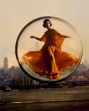 Melvin Sokolsky, Over New York, 1963, Archival pigment print, printed later