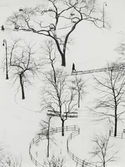 André Kertész, Washington Square, Winter, 1954, Gelatin silver print, printed 1960s