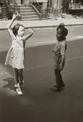 New York (two children dancing) by Helen Levitt, circa 1940, Gelatin silver print, printed later, sold Oct 2021