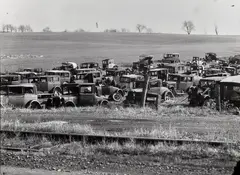 Joe's Auto Graveyard, Pennsylvania by Walker Evans, 1936, Gelatin silver print, printed later, offered Oct 2021