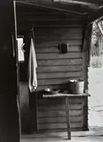 Walker Evans, Farmer's Kitchen, Hale County, Alabama (Washroom in the Dog Run of Floyd Burroughs' Home), 1936, Gelatin silver print, printed later