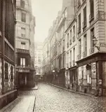 Charles Marville, Rue du four, côté regardant la rue St Honoré, 1865-1868, Albumen print