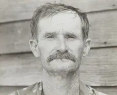 William Edwards (Bud) Fields, A Cotton Sharecropper by Walker Evans, 1935, Gelatin silver print, offered Oct 2021
