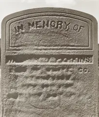 Gravestone, St. George, Utah by Dorothea Lange, 1953, Gelatin silver print, sold Oct 2021