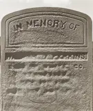 Gravestone, St. George, Utah by Dorothea Lange, 1953, Gelatin silver print, sold Oct 2021