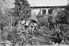 Backyard, Venice West, California by Robert Frank, 1956, Gelatin silver print, printed later, offered Oct 2021