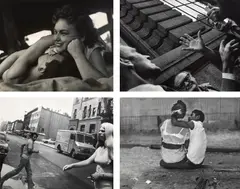 Leon Levinstein, Selected Images, 1950s-1970s, Thirteen gelatin silver prints, seven flush-mounted to thin board