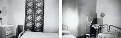 Motel Room, Gallup NM by Robert Frank, 1956, Gelatin silver print diptych, printed 1970s, offered Oct 2021