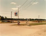 Stephen Shore, U.S. 1, Arundel, Maine, July 17, 1974, Chromogenic print, likely printed in the 1980s or 1990s