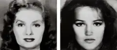 Nancy Burson, First and Second Beauty Composites, 1982, Gelatin silver diptych from computer generated negatives