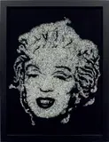 Marilyn Monroe from Pictures of Diamonds by Vik Muniz, 2004, Dye destruction print, sold Oct 2021