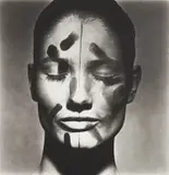 Irving Penn, Vogue Beauty head with Eyes closed (front view), New York
