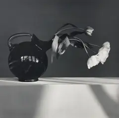 Tulips by Robert Mapplethorpe, 1982, Gelatin silver print, sold Oct 2021