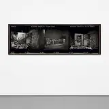 Peter Beard, Prometheus figure with vultures feeding . . . Bacon Studio @ 7 Reece Mews, London SW7, 1976, Unique gelatin silver print, with paint and affixed photographs and magazine clippings, executed later