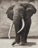 Nick Brandt, Elephant on Bare Earth, Amboseli