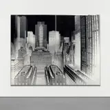 Vera Lutter, View of Plaza, Rockefeller Center, 30 Rockefeller Plaza, New York, II: December 3