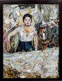 Woman Ironing, After Edgar Degas from Pictures of Magazines 2 by Vik Muniz, 2013, Chromogenic print, offered Oct 2021