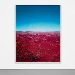 Untitled (Saddle Peak) by Florian Maier-Aichen, 2004, Cibachrome print face-mounted to Plexiglas, in artist's frame, offered Oct 2021