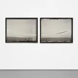 Chris McCaw, Sunburned GSP #490 (Sunset/Sunrise, North Slope, Alaska), 2011, Unique gelatin silver paper negative diptych