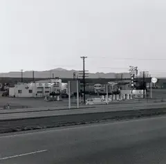 Along Interstate 25, Eden, Colorado by Robert Adams, 1968, Gelatin silver print, printed circa 1975, offered Oct 2021