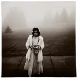 A Flower Girl at a Wedding, Conn. by Diane Arbus, 1964, Gelatin silver print, printed later by Neil Selkirk, sold Oct 2021