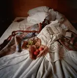 My Bed, Hotel La Louisiane, Paris by Nan Goldin, 1996, Dye destruction print, flush-mounted, sold Oct 2021