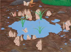 Ion Birch, Puddle, 2000, gouache on paper