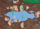 Ion Birch, Puddle, 2000, gouache on paper