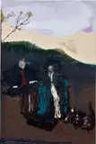 Genieve Figgis, Family with Dogs (after Gainsborough), 2016, acrylic on canvas