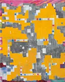 Keltie Ferris, Greater Than > or Equal to =, 2012, oil, acrylic and pastel on canvas