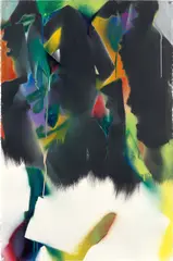 Untitled by Katharina Grosse, 2012, acrylic on paper, sold Mar 2020