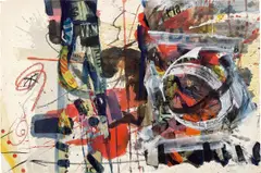 Sam Middleton, Untitled, 1964, collage and mixed media on paper