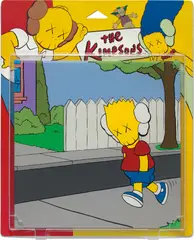 Kaws, UNTITLED (KIMPSONS), PACKAGE PAINTING SERIES, 2002, acrylic on canvas in blister package with printed card