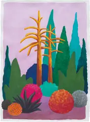 Nicolas Party, Untitled (Landscape), 2013, watercolor on paper
