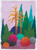 Nicolas Party, Untitled (Landscape), 2013, watercolor on paper