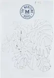 TMH4 by Jonas Wood, 2014, ballpoint pen on paper, sold Mar 2020