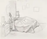 Kerry James Marshall, Preliminary Sketch for Black Painting