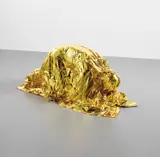 Bow Human by Pamela Rosenkranz, 2012, acrylic plaster, emergency blanket and Vaseline, sold Mar 2020