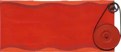 Moira Dryer, The Perpetual Painting, 1988, casein and lacquer on auto parts and wood