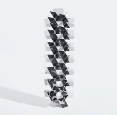 Permutationelle M by Francisco Sobrino, 1967, mirrored stainless steel, sold Mar 2020