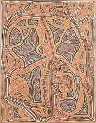James Siena, Non-Slice, 2004, enamel on aluminum